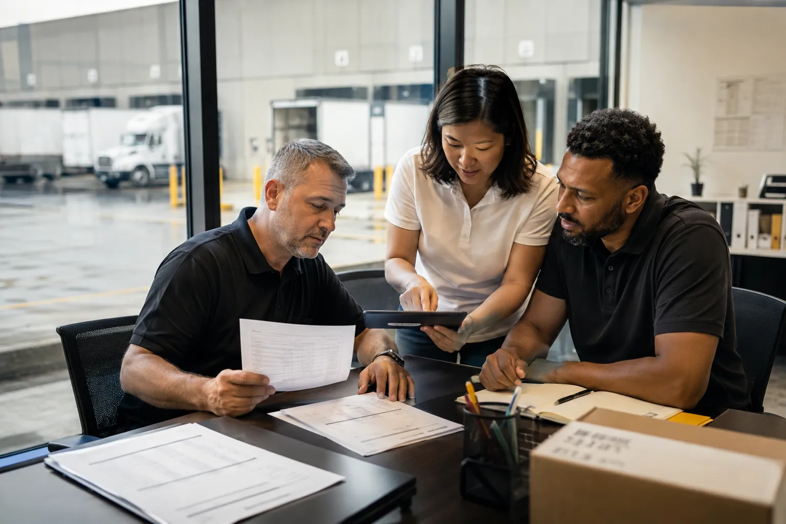 Wholesale team reviewing RFQ requirements