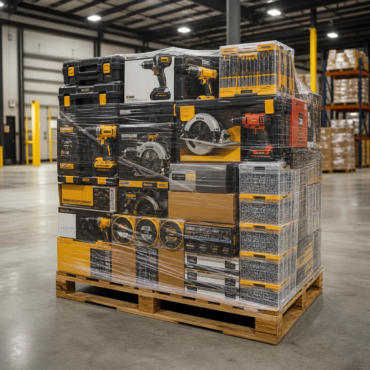 Pallet of wholesale power tools
