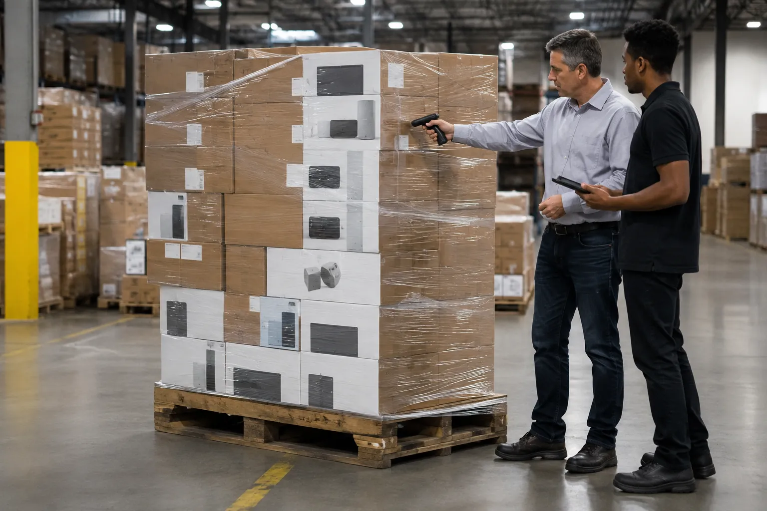 Return pallet scanning